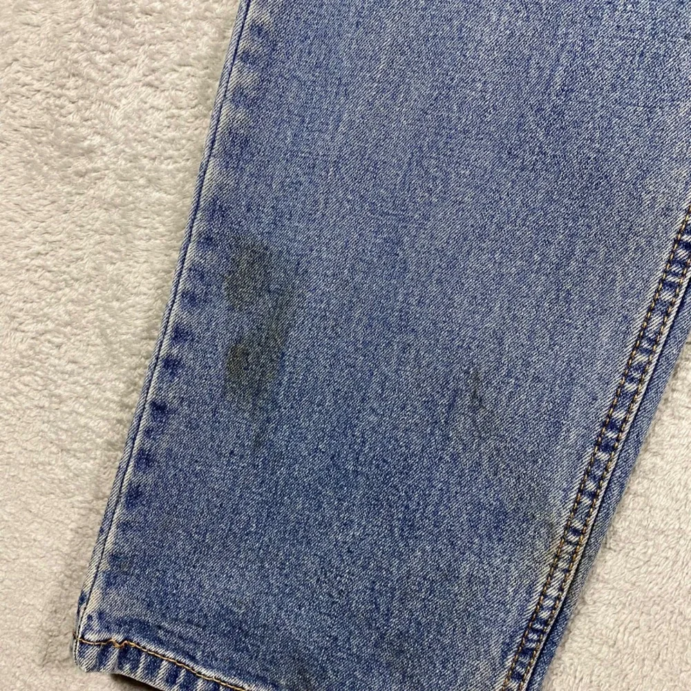 Levi's 514 Straight Fit Jeans Mens 36x30 Blue Medium Wash Denim Pants Distressed